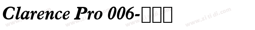 Clarence Pro 006字体转换